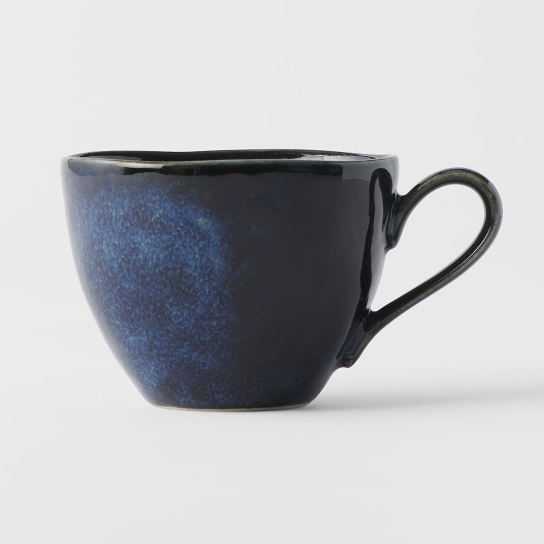Premium 160ml Kanso Indigo Blue Glaze Ceramic Cup Dishwasher Microwave Safe