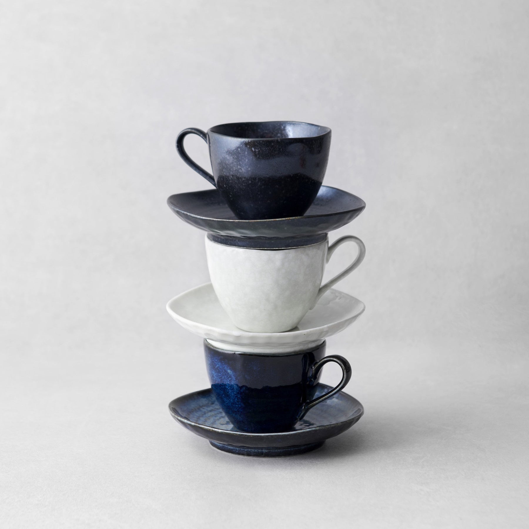 Premium 160ml Kanso Indigo Blue Glaze Ceramic Cup Dishwasher Microwave Safe