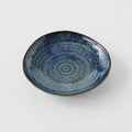 Premium Organic Shape Saucer – Kanso Indigo Blue Glaze 13.5cm