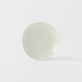 Kanso Soft White Glaze 13.5cm Organic Ceramic Saucer Dishwasher Microwave Safe