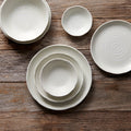 Premium 13.5cm White Spiral Glaze Ceramic Bowl 200ml Dishwasher Microwave Safe