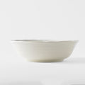 Premium 21.5cm White Spiral Glaze Ceramic Bowl 900ml Dishwasher Microwave Safe