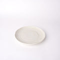 Premium 16cm White Spiral Glaze Ceramic Tapas Plate Dishwasher Microwave Safe