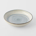 Premium 22cm Glacier Glaze High Rim Ceramic Plate Dishwasher Microwave Safe