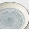 Premium 22cm Glacier Glaze High Rim Ceramic Plate Dishwasher Microwave Safe
