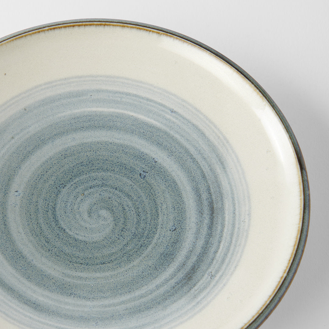 Premium Tapas Plate – Light Blue Glacier Glaze 17cm