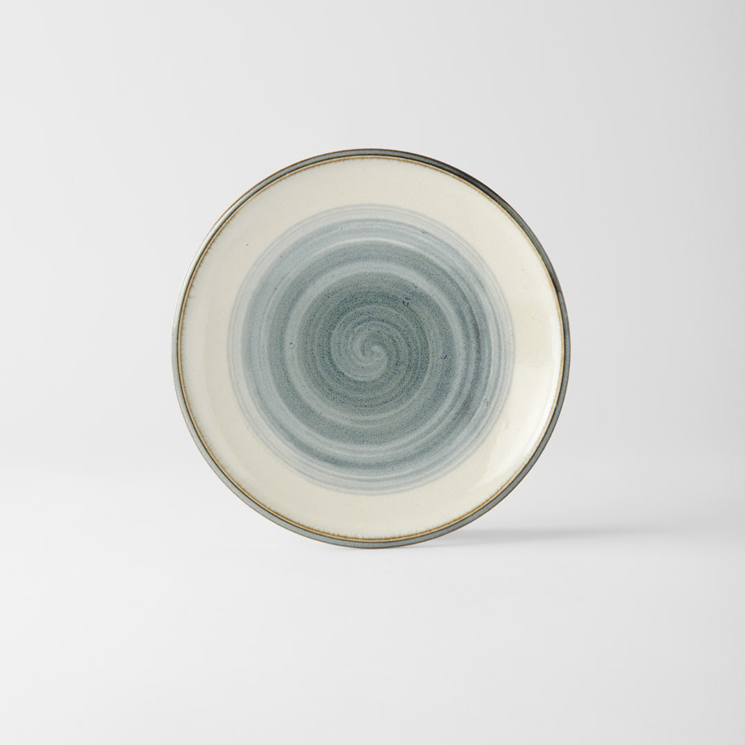 Premium Tapas Plate – Light Blue Glacier Glaze 17cm
