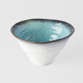 Premium 22cm Sky Blue Glaze Deep Ikebana Ceramic Bowl 900ml Dishwasher Safe