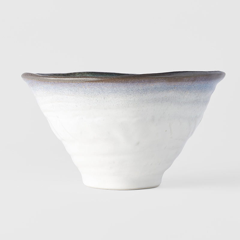Premium 22cm Sky Blue Glaze Deep Ikebana Ceramic Bowl 900ml Dishwasher Safe