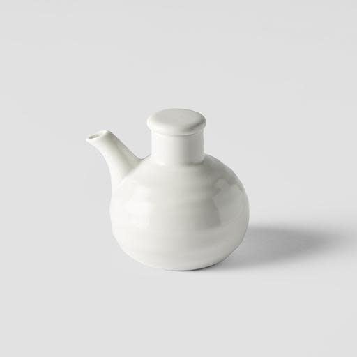 Premium Minoyaki Porcelain Soy Pot – Matt White 110ml