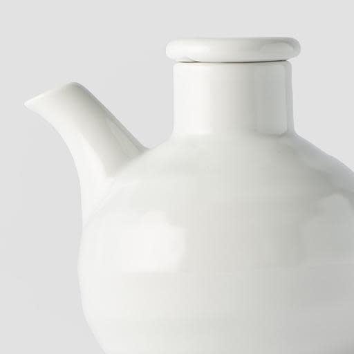 Premium Minoyaki Porcelain Soy Pot – Matt White 110ml