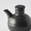 Premium Minoyaki Porcelain Soy Pot – Matte Black 110ml