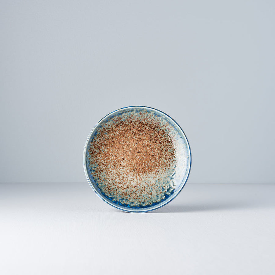 Premium 17cm Earth and Sky Glaze Ceramic Tapas Plate Dishwasher Microwave Safe