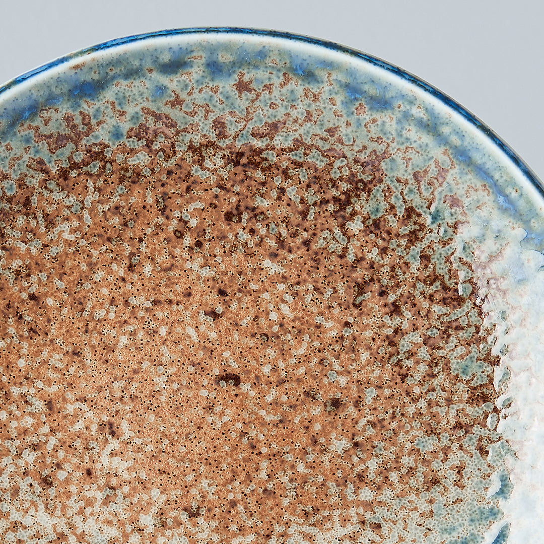 Premium 17cm Earth and Sky Glaze Ceramic Tapas Plate Dishwasher Microwave Safe