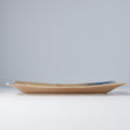 Premium 33x19cm Earth and Sky Glaze Rectangular Ceramic Platter Dishwasher Microwave Safe