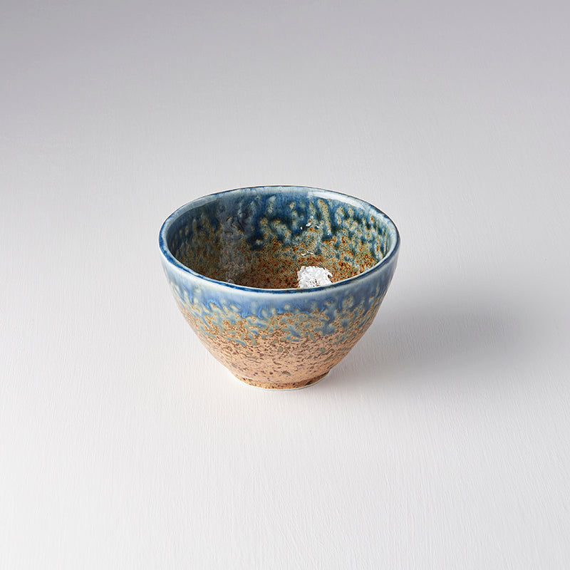 Premium Ceramic Deep Bowl – Brown Earth & Sky Glaze 13cm