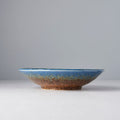 Premium 24cm Earth and Sky Glaze Ceramic Pasta Bowl 700ml Dishwasher Microwave Safe