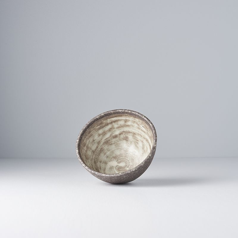 Premium Ceramic Deep Bowl – Brown Nin Rin Glaze 13cm