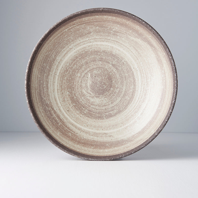 Premium Ceramic Serving Bowl – Brown Nin Rin Glaze 1500ml