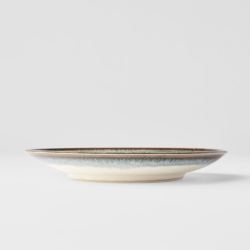 Premium 25.5cm Aurora Glaze Ceramic Dinner Plate Dishwasher Microwave Safe