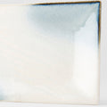 Premium Ceramic Platter – White Aurora Glaze 33 x 19cm