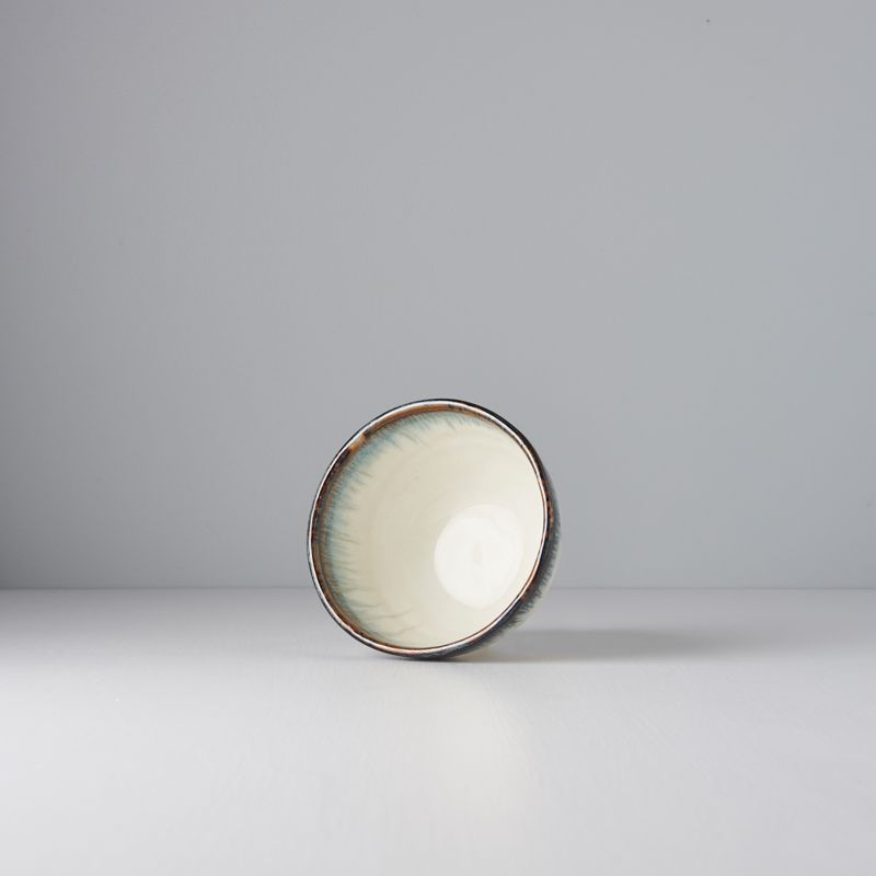 Premium Ceramic Deep Bowl – White Aurora Glaze 13cm