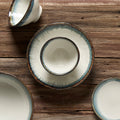 Premium Ceramic Deep Bowl – White Aurora Glaze 13cm
