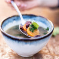 Premium Ceramic Deep Bowl – White Aurora Glaze 13cm