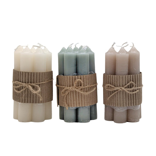 V637 Dinner Candle Assort - 96 Pack, 12cm, Multi Colour, Wax