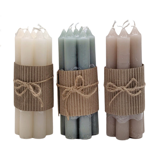 V637 Dinner Candle Assort 25cm - Multi Colour, 96 Pack, Wax