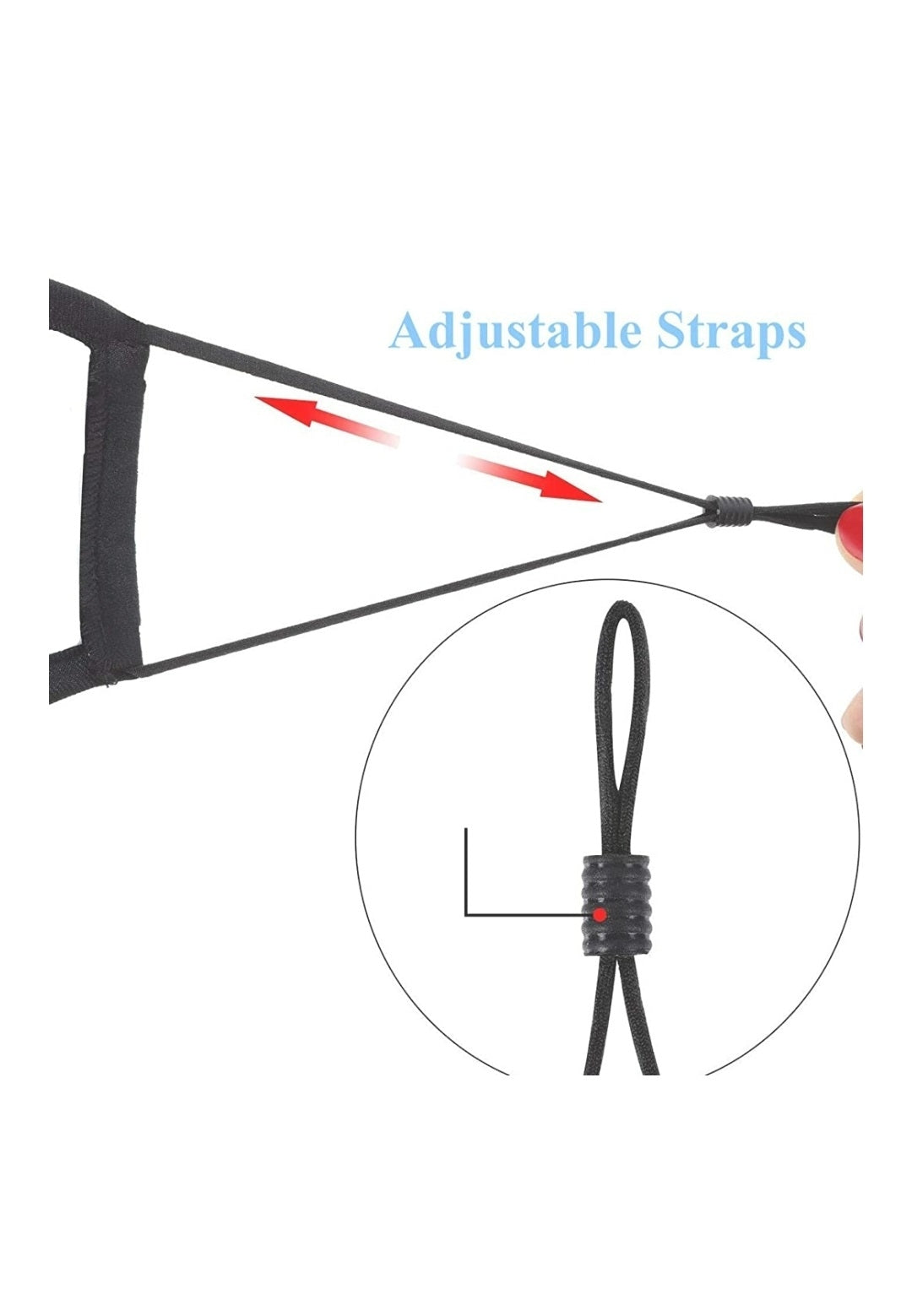 Cotton Face Mask Burgundy 3-Ply Adjustable Reusable with 2 Carbon Filters