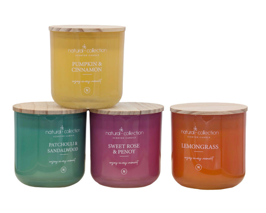 Decorative Glass Jar Candles Assortment - 12 Pack, 10cm, Multi Colour - SuperSaverAU - view 1