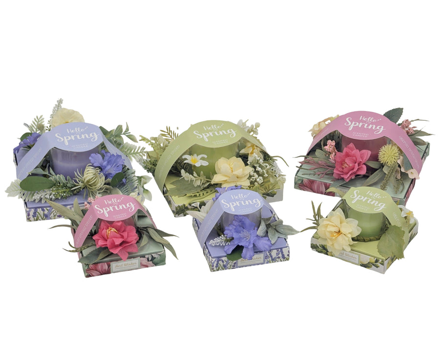 Premium Botanical Bloom Scent Candle Gift Set – 120g 12 Pack