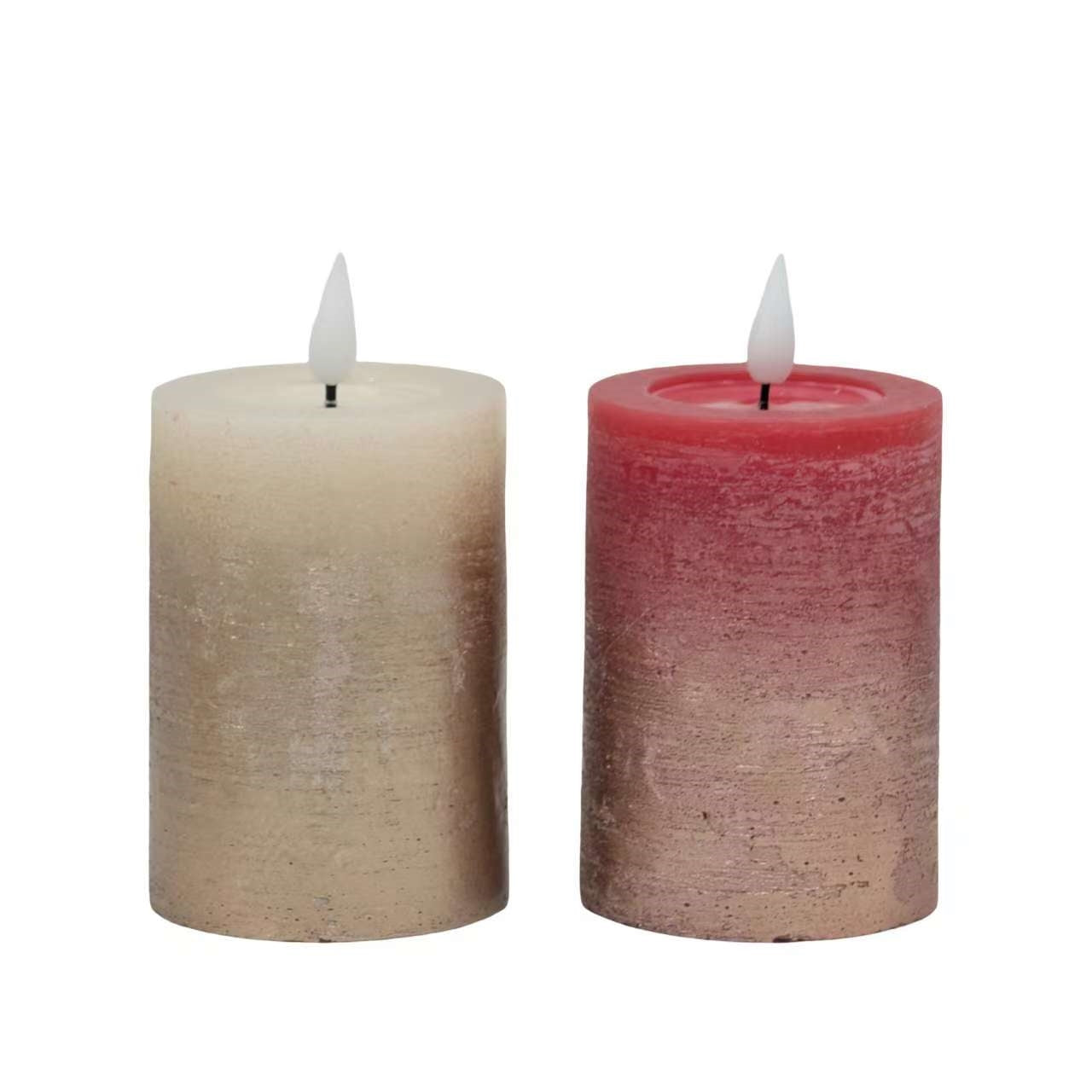 Premium LED Gold Splash Taper Candles – 24 Pack, 8cm