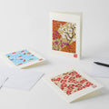 Premium Handmade Chiyogami Goldfish Greeting Card White