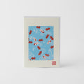 Premium Handmade Chiyogami Goldfish Greeting Card White