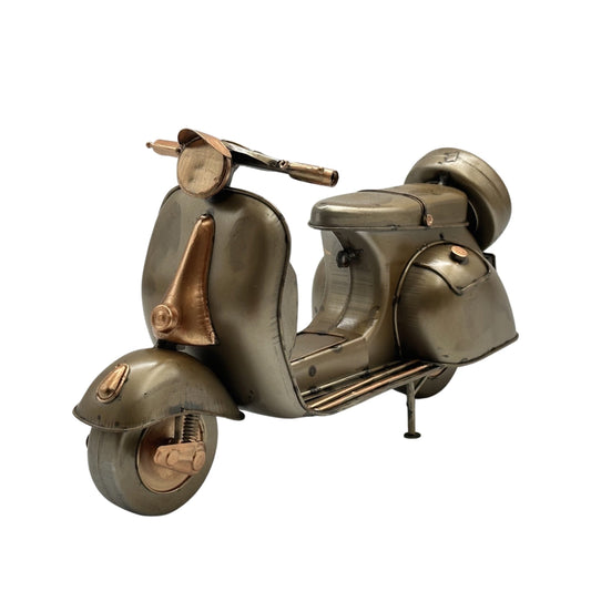 Antique Multi Color Metal Scooter Ornament 17cm