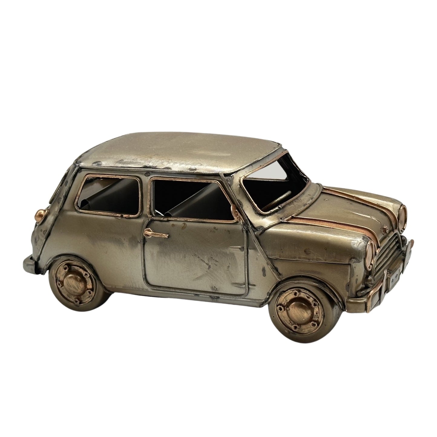 Antique Style Metal Car - 10cm Multi Colour