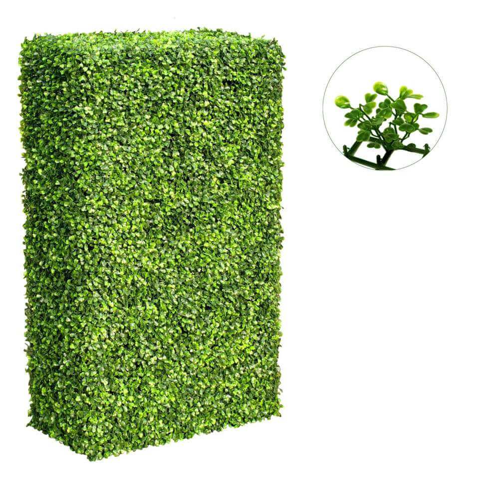 Instant Large Portable Mixed Boxwood Hedge 200cm High UV Resistant - SuperSaverAU - view 1