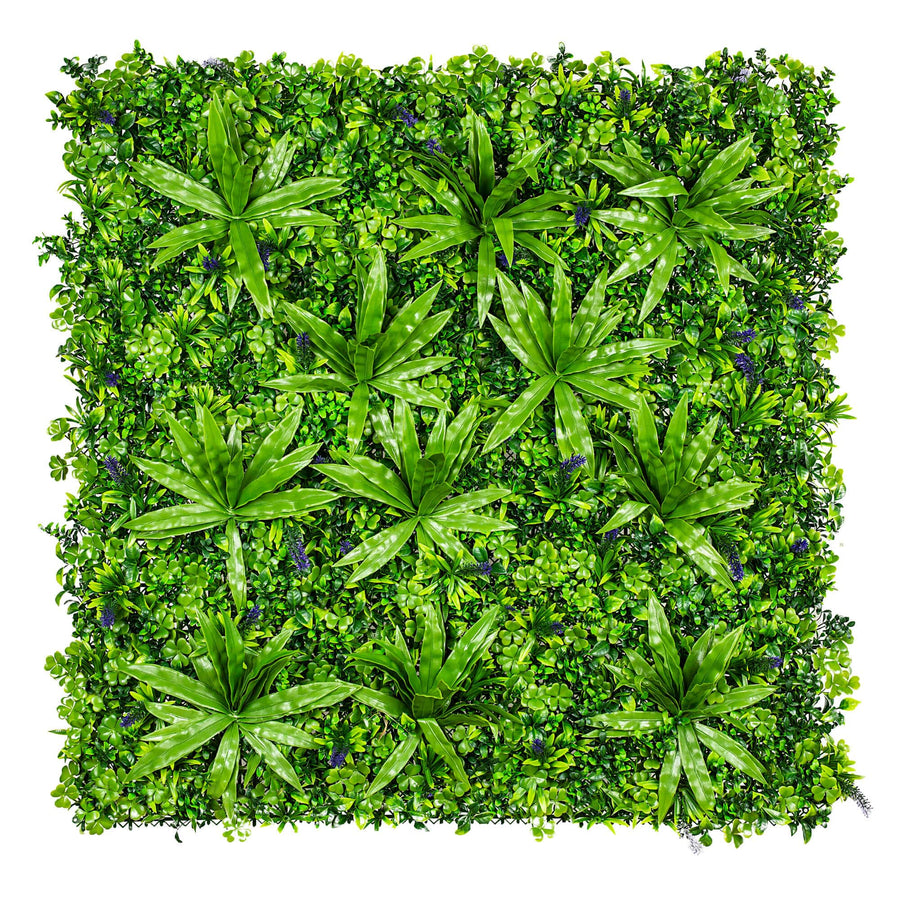 Artificial Lavandula Vertical Garden Wall UV Stabilised 25cm x 25cm Sample - SuperSaverAU - view 1