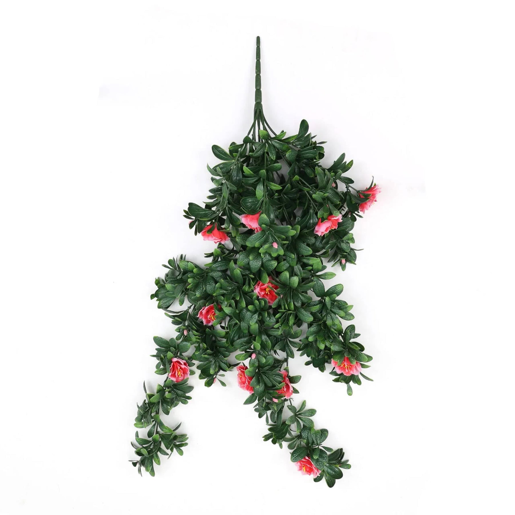 Vivid Hanging Artificial Pink Rose Stem UV Resistant 85cm - Lifelike Decor - SuperSaverAU - view 1