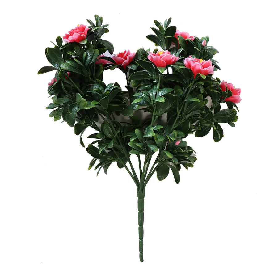 Premium Artificial Pink Rose Bunch UV Resistant 85cm - RealTex Technology - SuperSaverAU - view 1