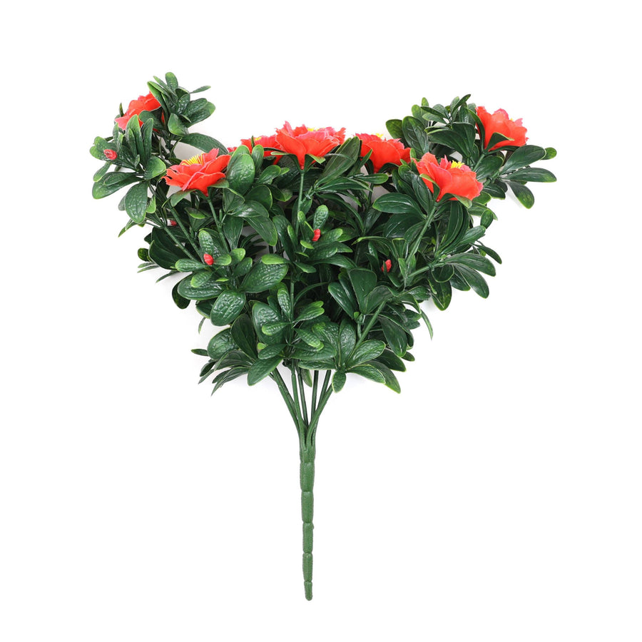 Premium Artificial Red Rose Bunch UV Resistant 45cm - RealTex Technology - SuperSaverAU - view 1