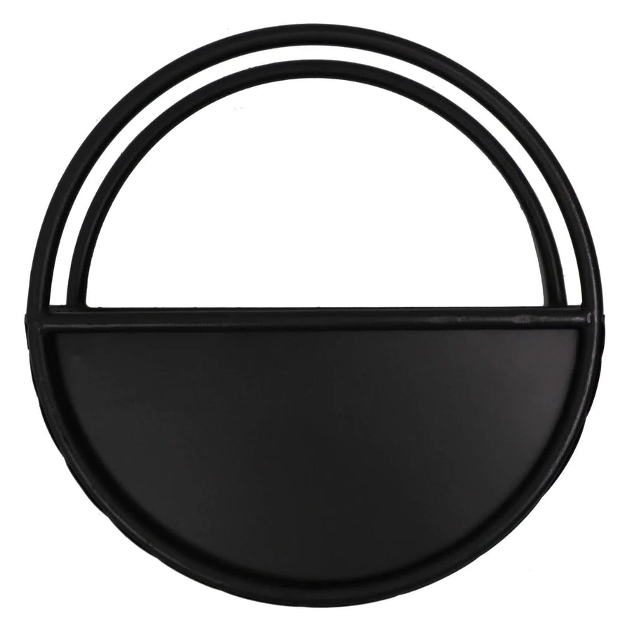 Verdant Haven Premium Half Moon Wall Planter | Onyx Black 35cm, Indoor/Outdoor - SuperSaverAU - view 1