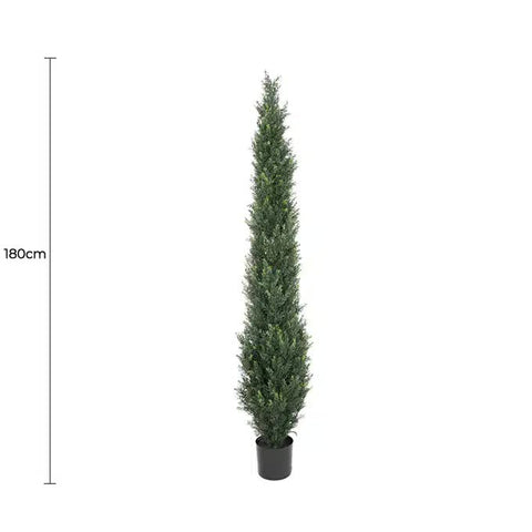 UV Resistant Cypress Pine Tree 1.8M - Durable, Realistic Foliage for Indoors & Outdoors - SuperSaverAU - view 1