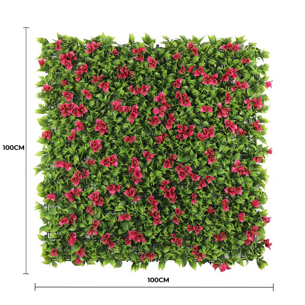 Designer Plants Luxury Flowering Pink Vertical Garden 1m x 1m UV Resistant - SuperSaverAU - view 1