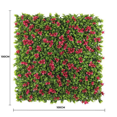 Designer Plants Luxury Flowering Pink Vertical Garden 1m x 1m UV Resistant - SuperSaverAU - view 1