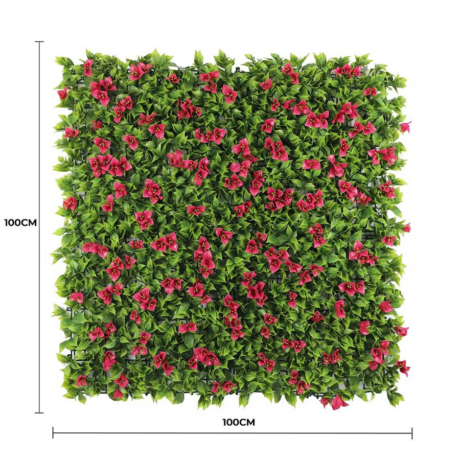 Designer Plants Luxury Flowering Pink Vertical Garden 1m x 1m UV Resistant - SuperSaverAU - view 1