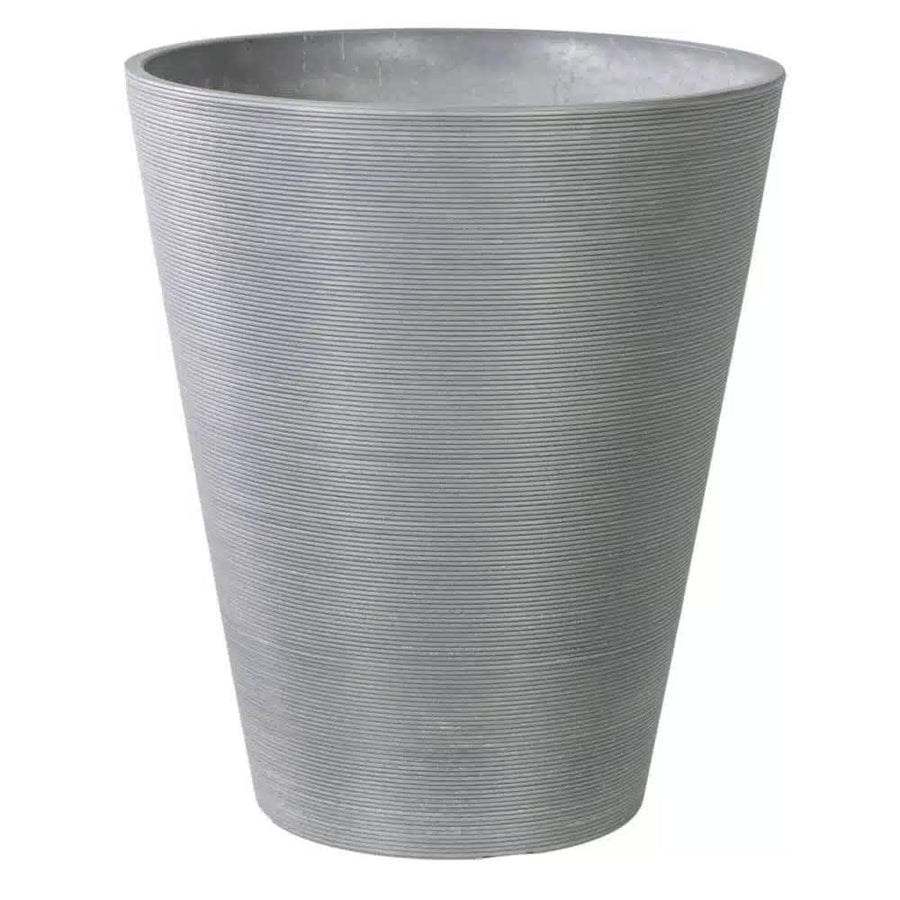 Designer Pot Round Textured Grey Planter 47cm - Eco-Friendly, Durable, Indoor/Outdoor - SuperSaverAU - view 1