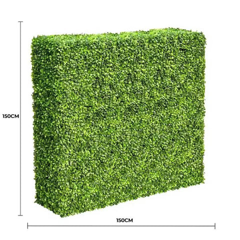 Instant Large Portable Boxwood Hedge 1.5m x 1.5m UV Resistant for Privacy and Style - SuperSaverAU - view 1